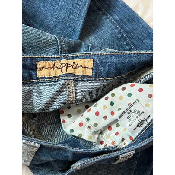 hippie women wide leg denim jeans sz 26 style 449 - Picture 8 of 10